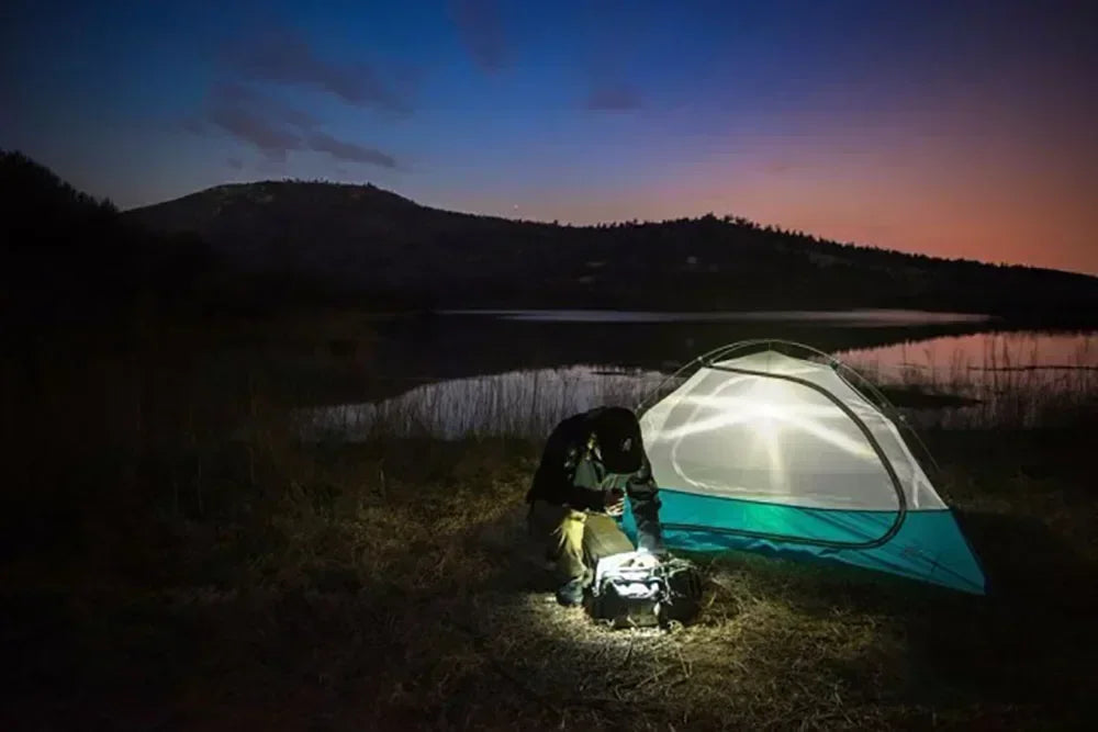 100000LM Super Bright Flashlight Rechargeable LED Torch Long Range Tactical Lamp for Outdoor Waterproof Camping Fishing Lantern