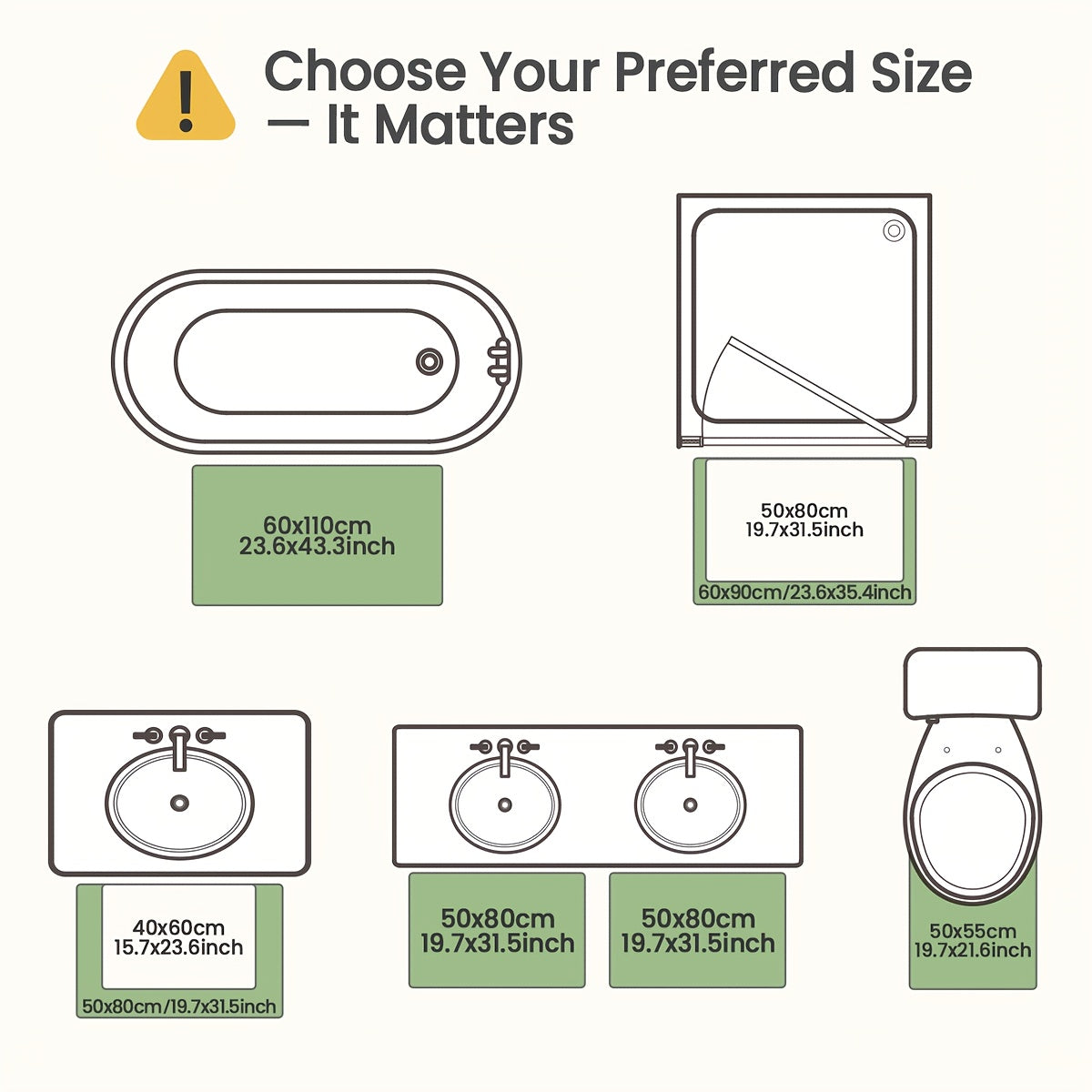 1pc DAJIANG Chenille Bath Mat Non-Slip Soft Absorbent Shower Rug Suitable for Bathtub, Toilet, Shower, Entryway - Machine Washable Floor Mat with TPR Backing, Thick Cushioning, Quiet Step, Fits Small Bathrooms & / ()